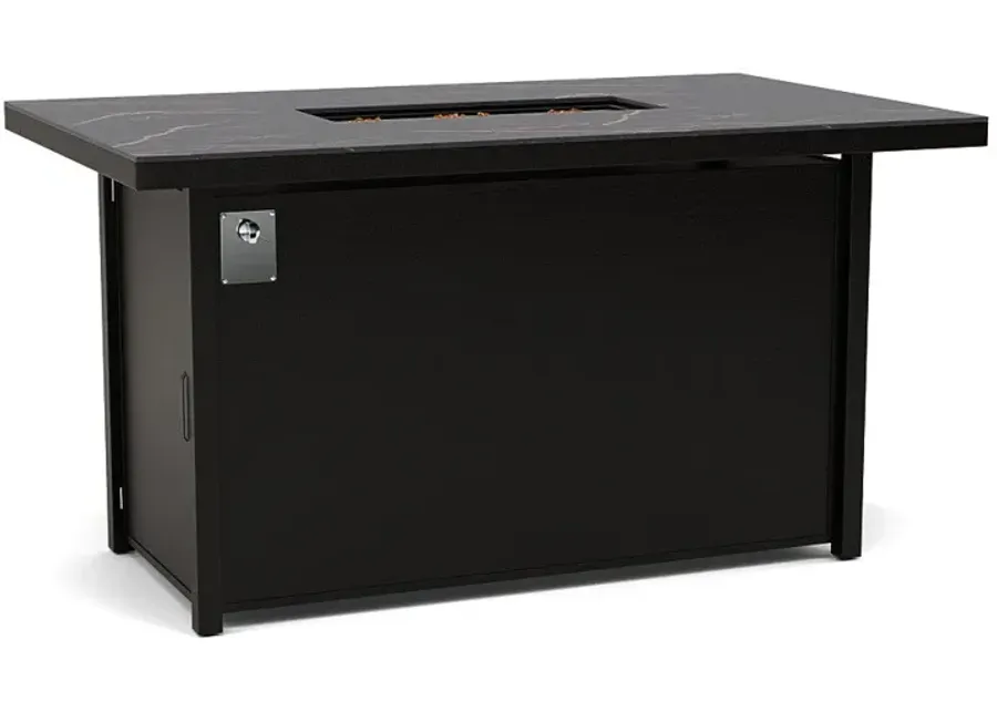72" x 42" Balcony Fire Pit Table - Multiple Colors and Top Patterns-Ombre