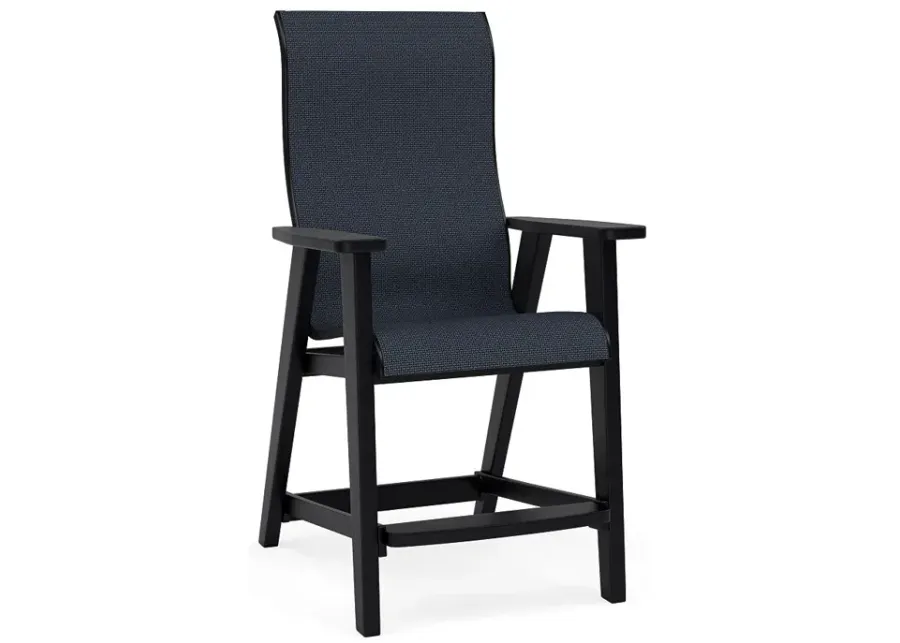 Patriot Mesh Sling Balcony Chair-Ebony Mesh
