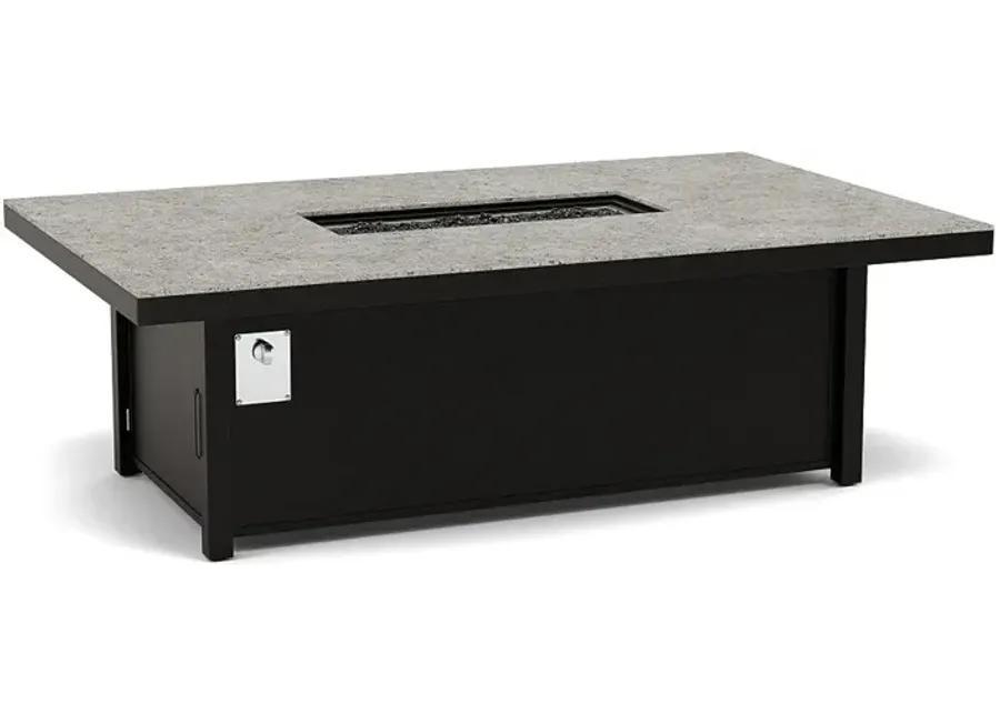 72" x 42" Dining Fire Pit Table - Multiple Colors and Top Patterns-Ombre