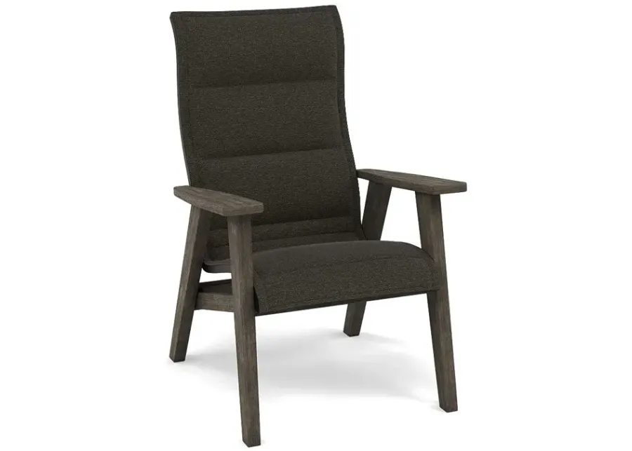 Patriot High Back Padded Sling Dining Chair-Bliss Coal