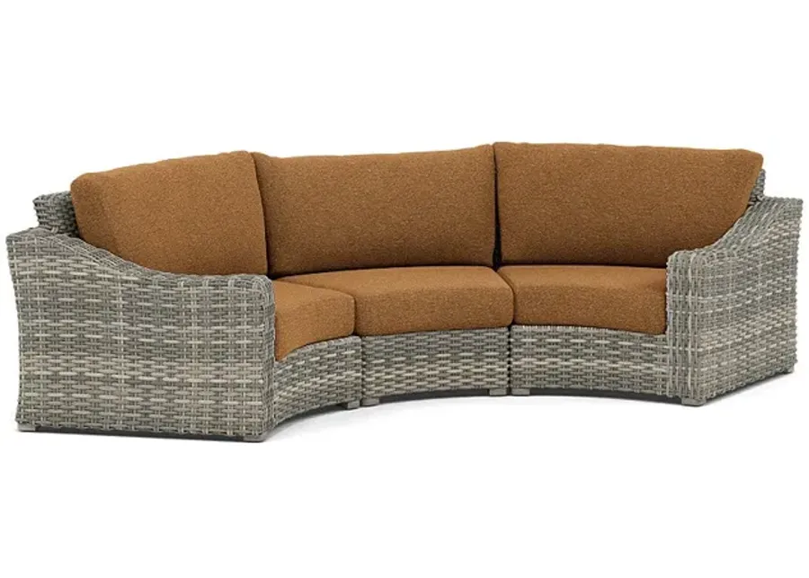 Loire Valley 3-Seat Curved Sectional-Bliss Toffee