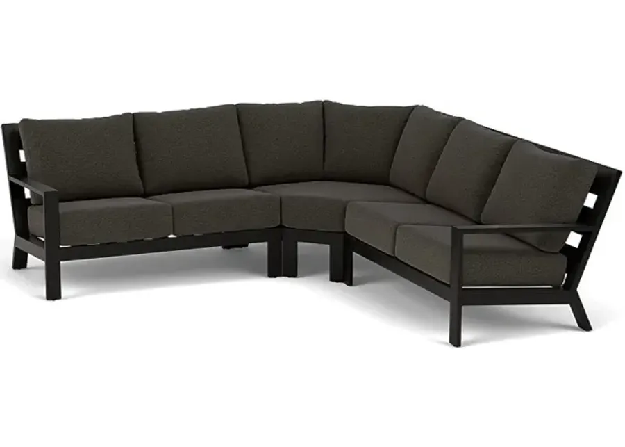 Peninsula 5-Seat Sectional-Bliss Coal