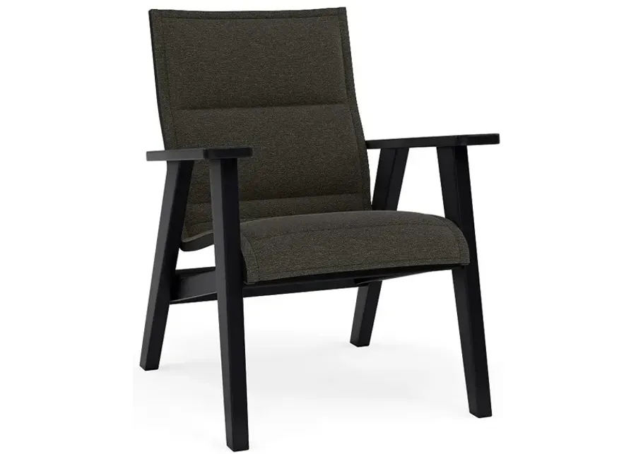 Patriot Low Back Padded Sling Dining Chair-Bliss Coal