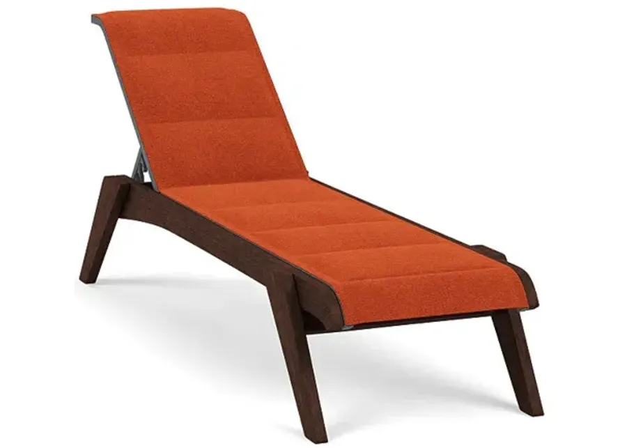 Patriot Padded Sling Chaise Lounge-Bliss Clay