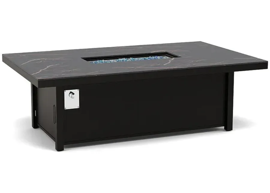72" x 42" Dining Fire Pit Table - Multiple Colors and Top Patterns-Ombre