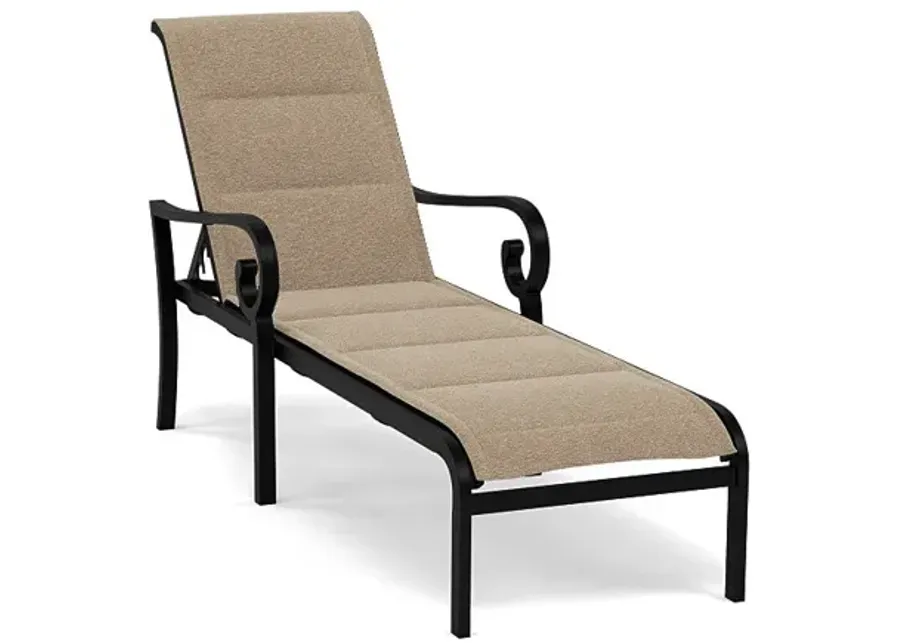 Rancho Padded Sling Chaise Lounge-Bliss Burlap