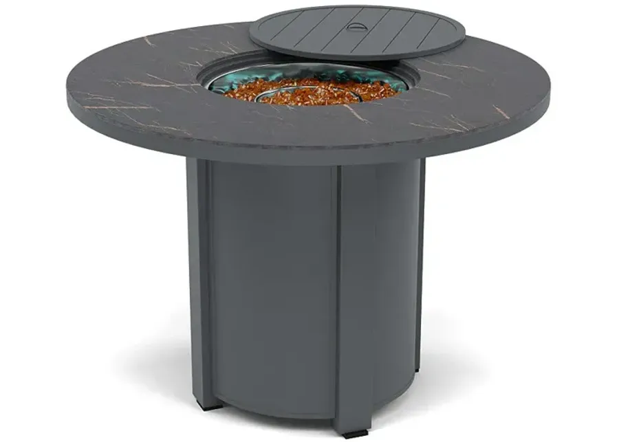 54" Round Balcony Fire Pit Table - Multiple Colors and Top Patterns-Graphite 1 96453-54-round-balcony-fire-pit-table-multiple-colors-and-top-patterns-graphite-1.webp