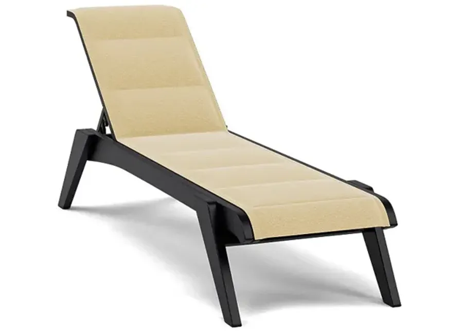 Patriot Padded Sling Chaise Lounge-Bliss Buttercup