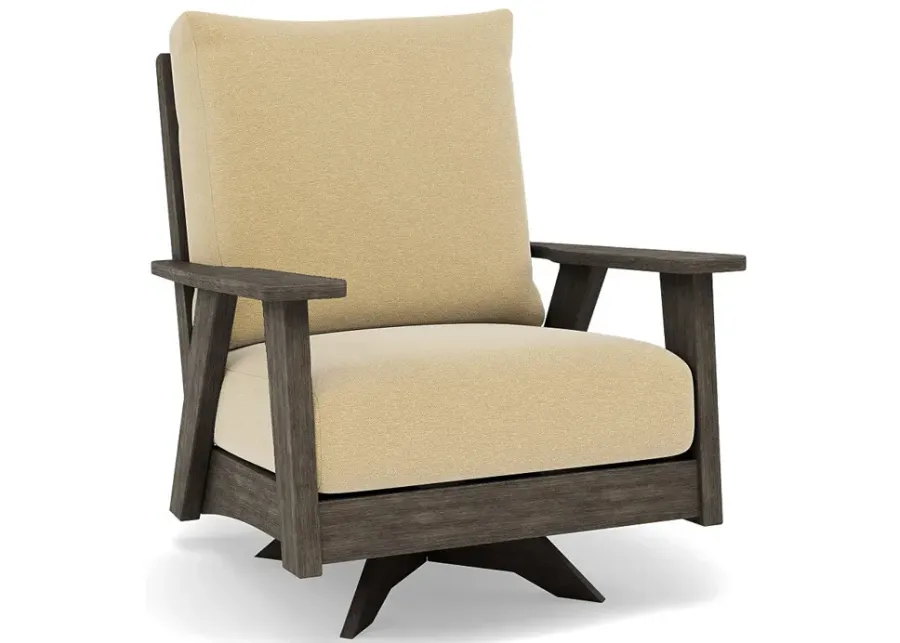 Patriot High Back Club Swivel Chair-Bliss Buttercup