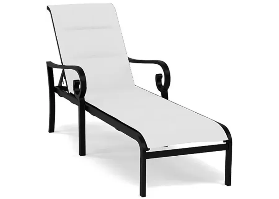 Rancho Padded Sling Chaise Lounge-Bliss Ultra Lace