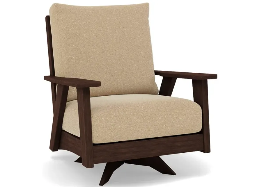 Patriot High Back Club Swivel Chair-Bliss Bamboo