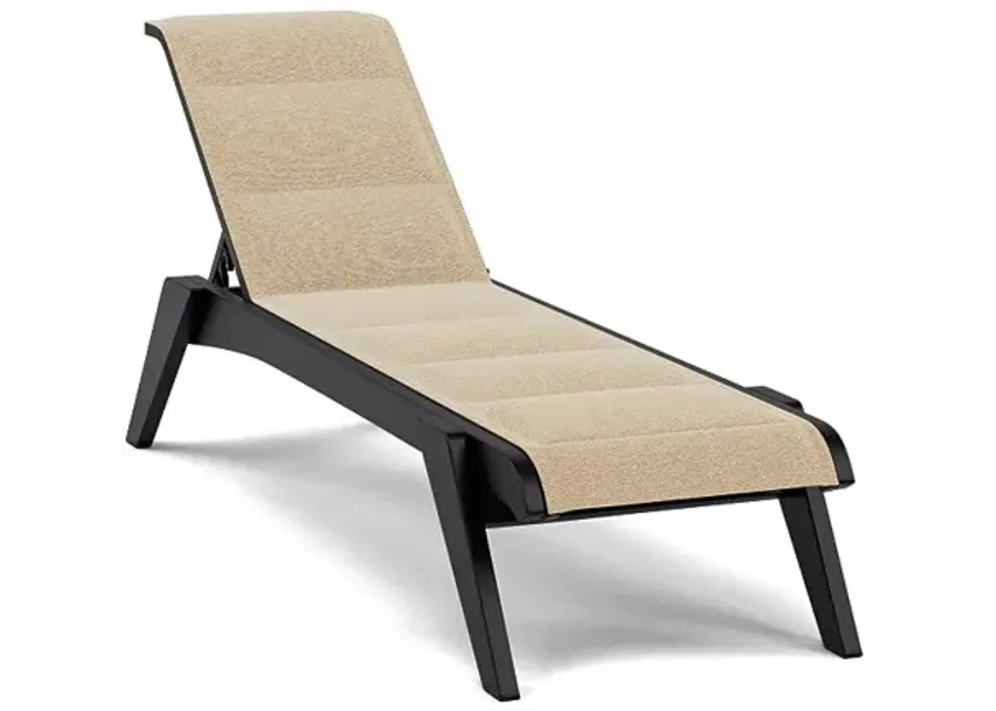 Patriot Padded Sling Chaise Lounge-Bliss Bamboo