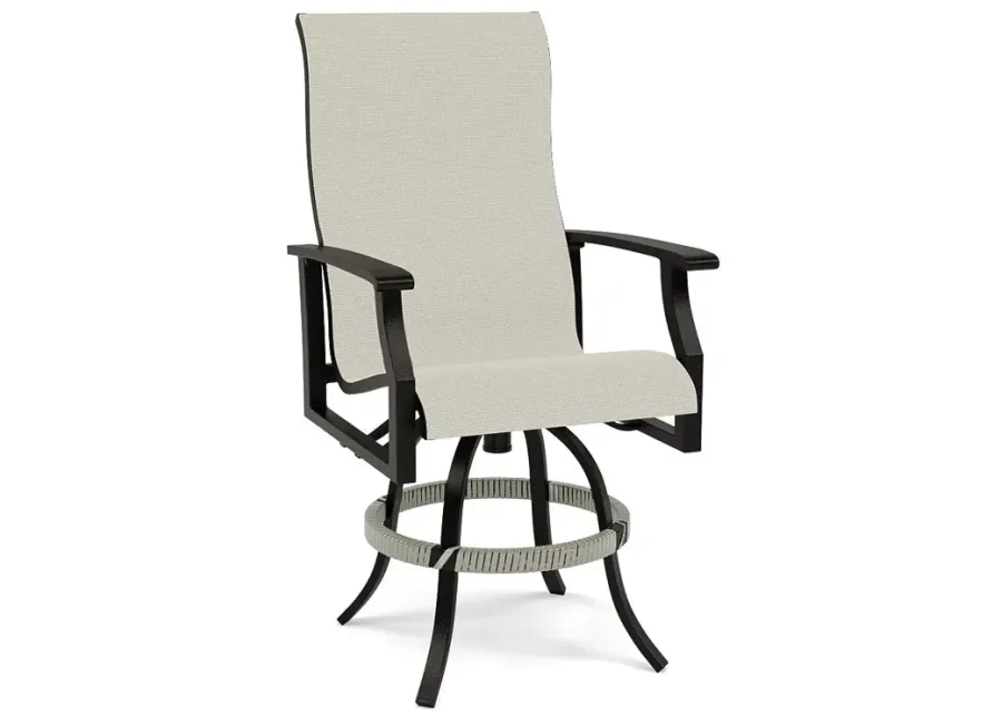 Newport Sling Swivel Balcony Chair-Cloud Mesh