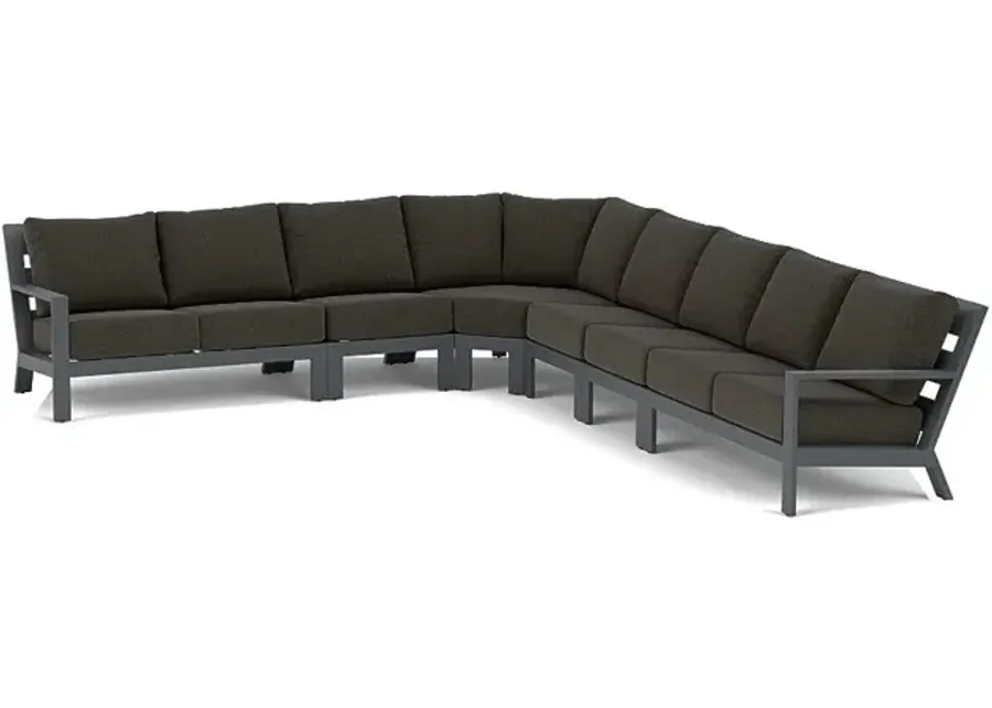 Peninsula 8-Seat Sectional-Bliss Coal