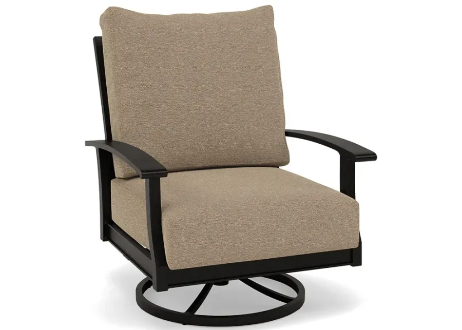 Newport Club Swivel Rocker-Bliss Burlap