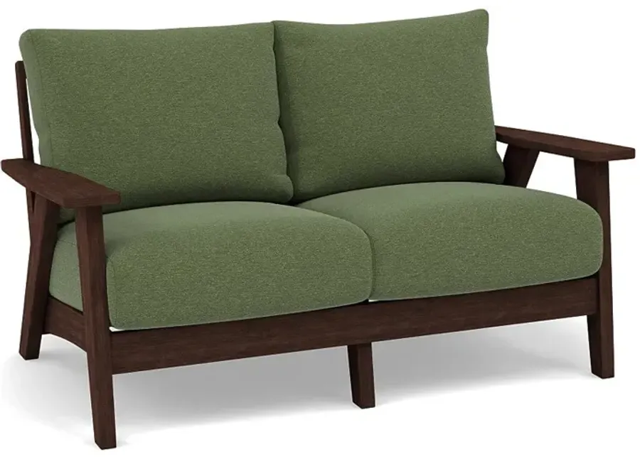 Patriot Low Back Loveseat-Bliss Fern