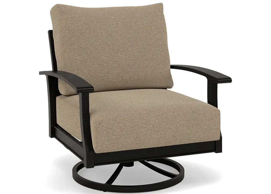 Newport Club Swivel Rocker-Bliss Burlap