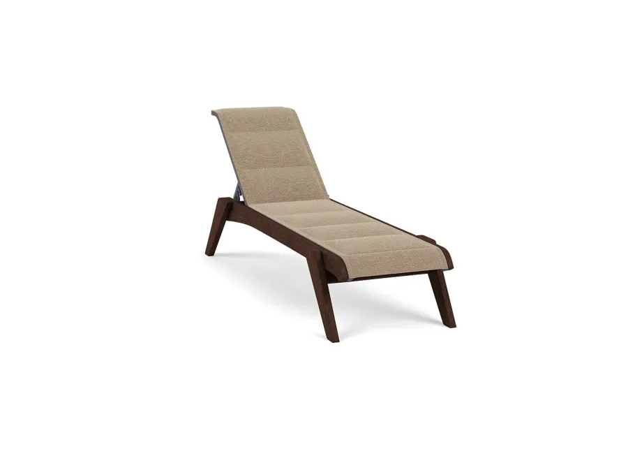 Patriot Padded Sling Chaise Lounge-Bliss Burlap