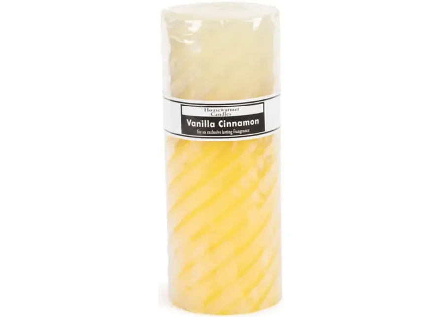 Vanilla Cinnamon Pillar Candle - 3  X 8 