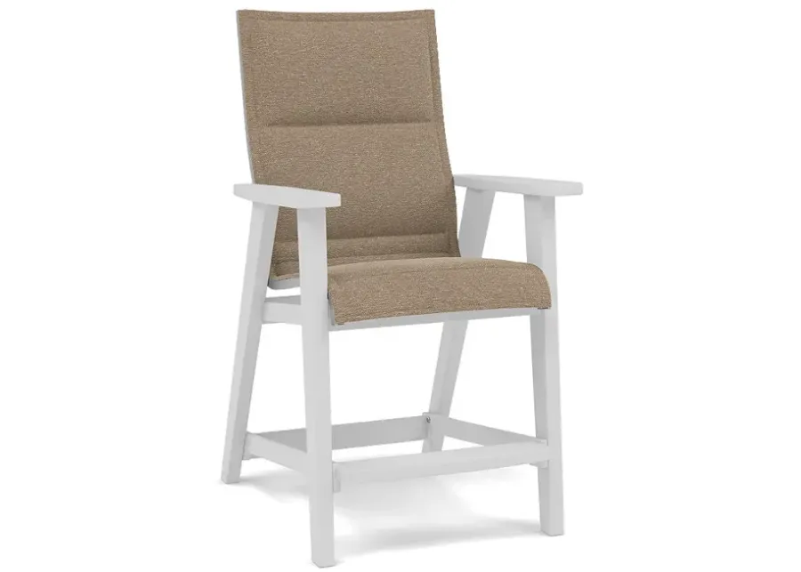 Patriot Low Back Padded Sling Balcony Chair-Bliss Burlap