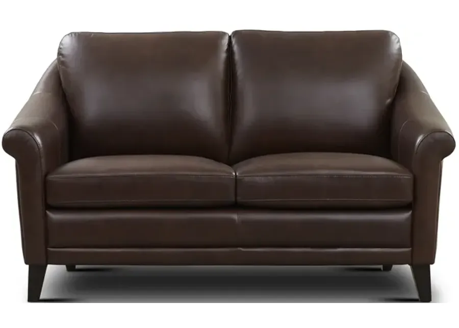 Walter Leather Loveseat