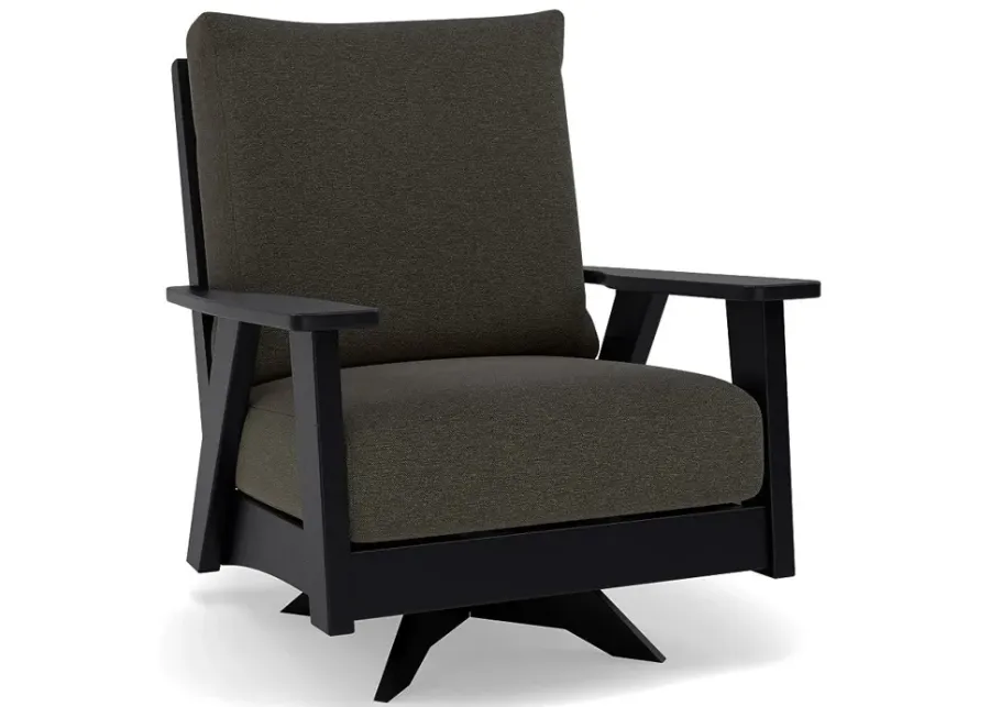 Patriot High Back Club Swivel Chair-Bliss Coal
