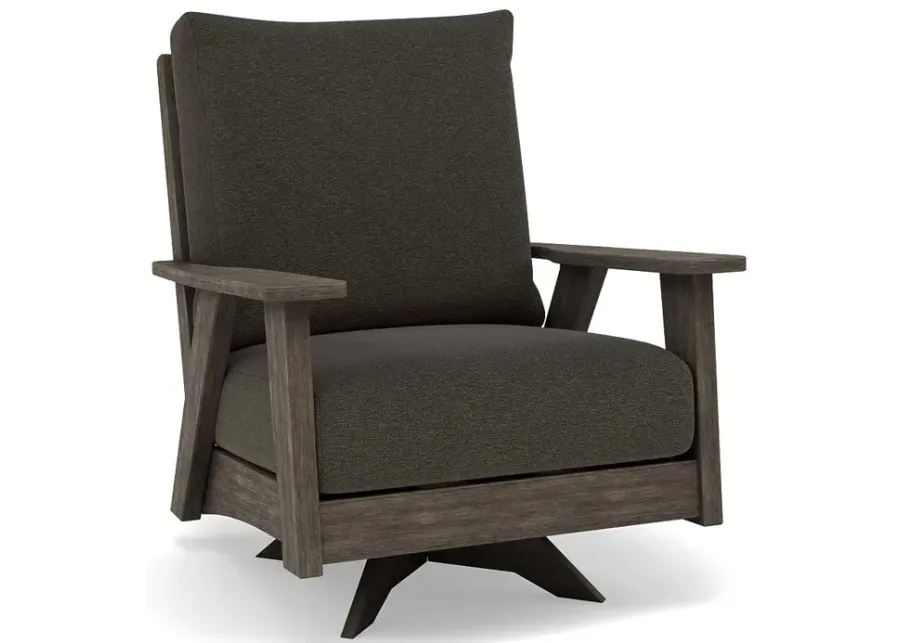Patriot High Back Club Swivel Chair-Bliss Coal