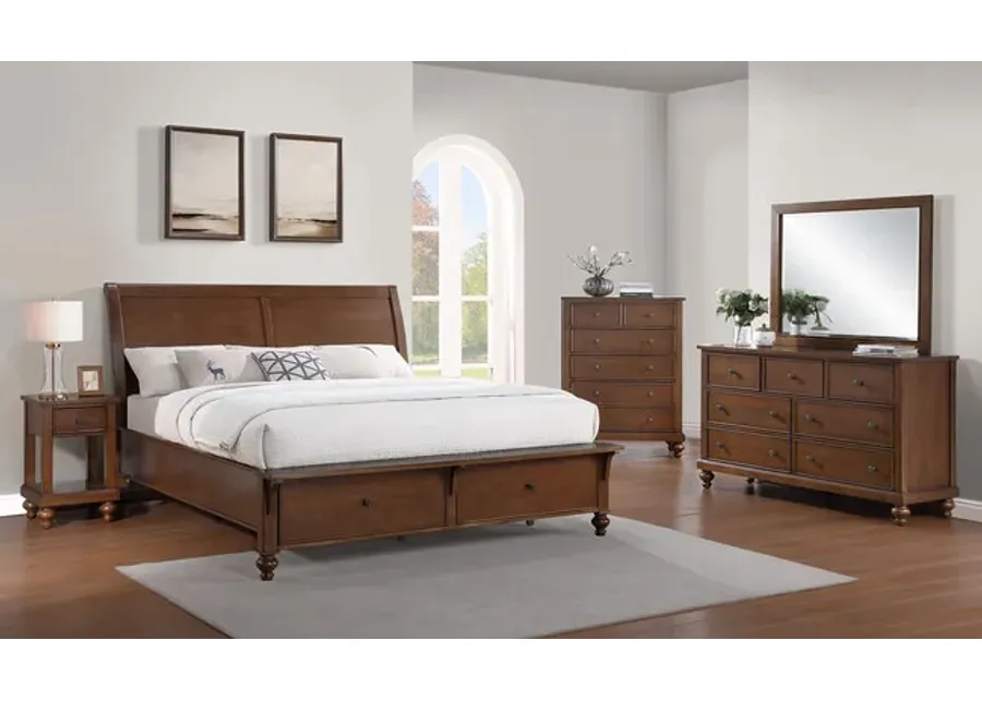 Fairfield Storage Bedroom Suite With 1 Drawer Nightstand - King