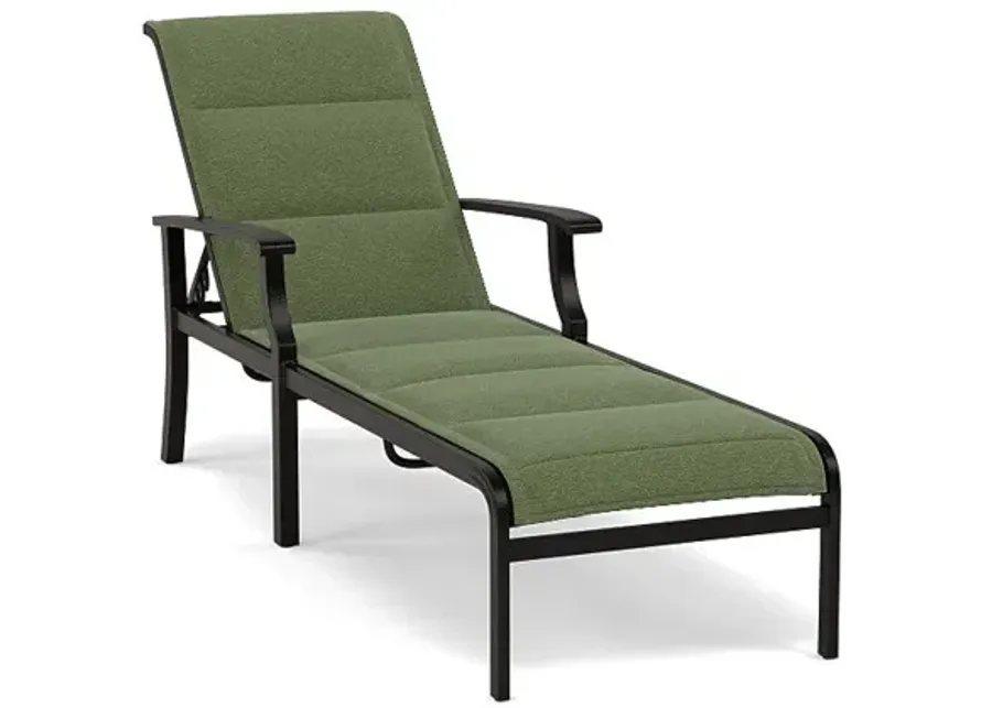 Newport Padded Sling Chaise-Bliss Fern
