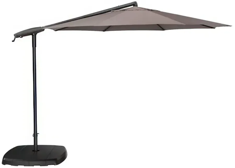 10' Treasure Garden Cantilever Umbrella with Black Frame-Boulder