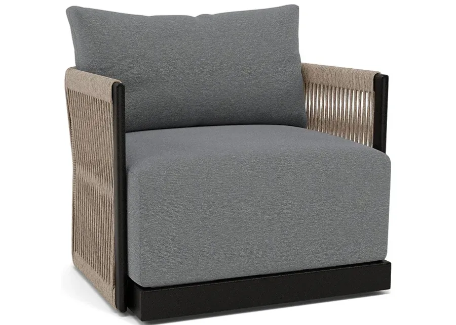 Resort Club Swivel Chair-Bliss Slate