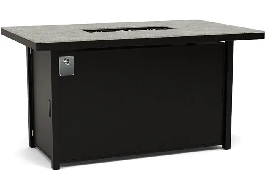 72" x 42" Balcony Fire Pit Table - Multiple Colors and Top Patterns-Ombre