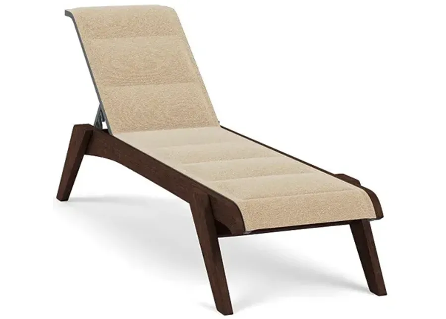 Patriot Padded Sling Chaise Lounge-Bliss Bamboo