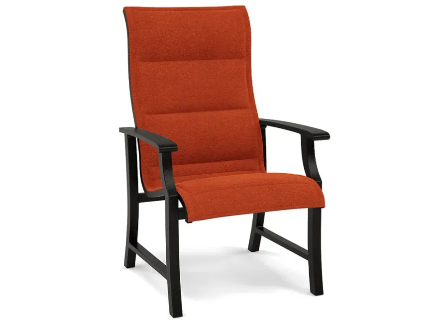 Newport Padded Sling Dining Chair-Bliss Clay