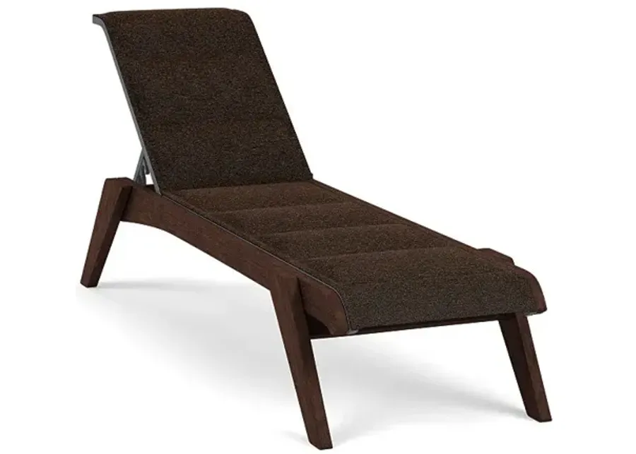 Patriot Padded Sling Chaise Lounge-Bliss Coal