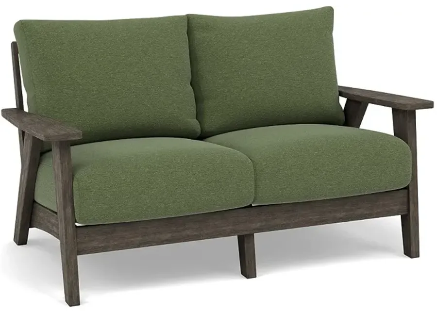 Patriot Low Back Loveseat-Bliss Fern