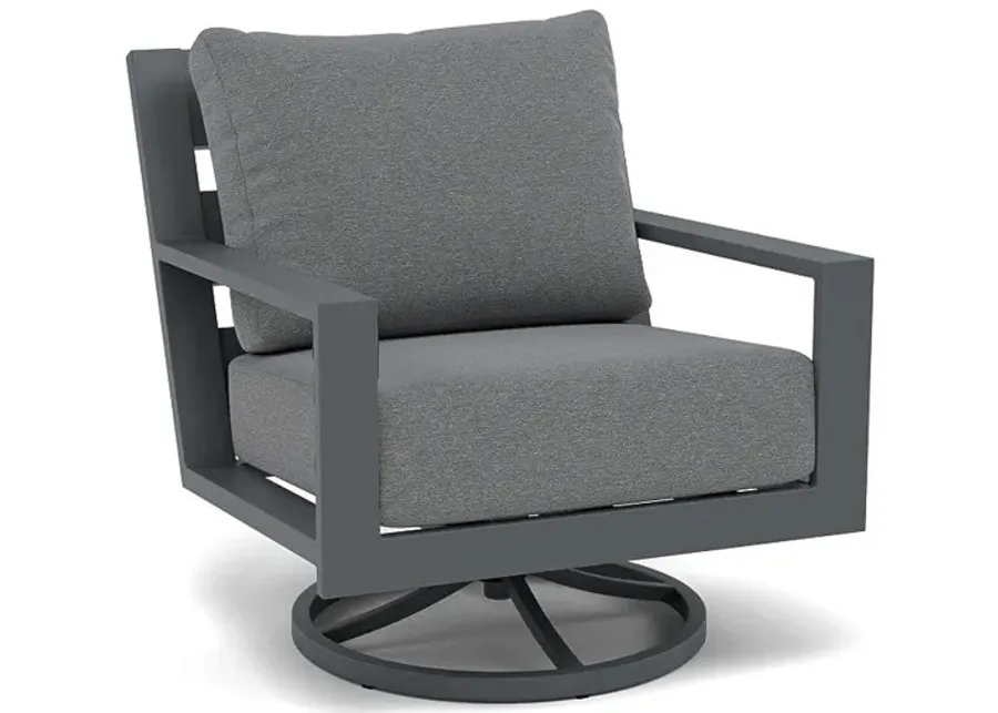 Peninsula Club Swivel Rocker-Bliss Slate