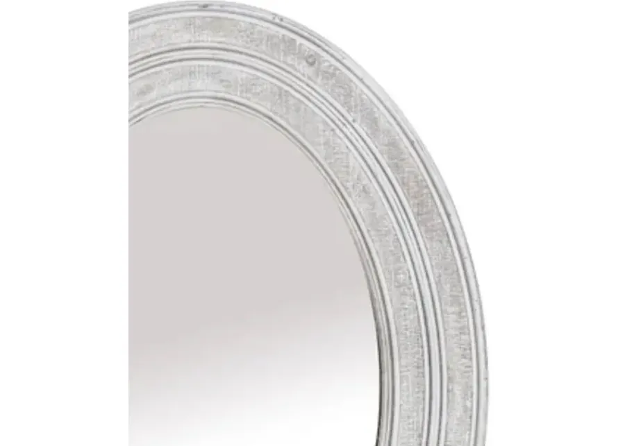 Crestview Owen Whitewashed Wall Mirror-32