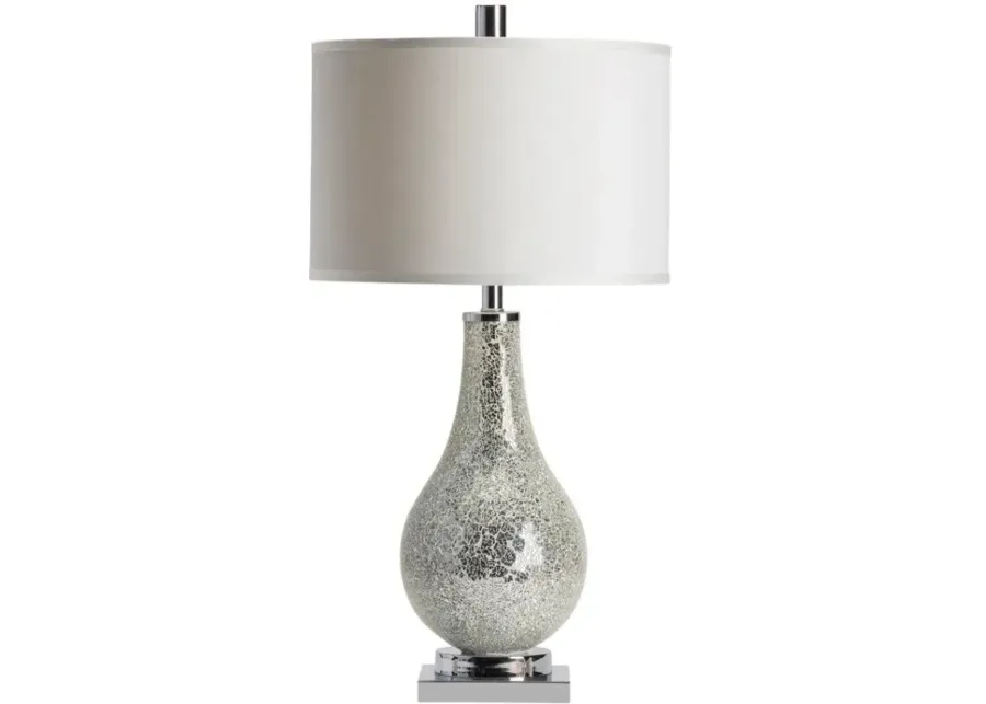 Crestview Ascott Chrome/Silver/White Table Lamp-17