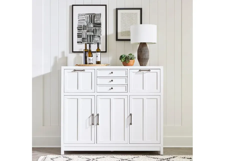 Liberty Furniture Capeside Cottage Porcelain White Buffet-55.5