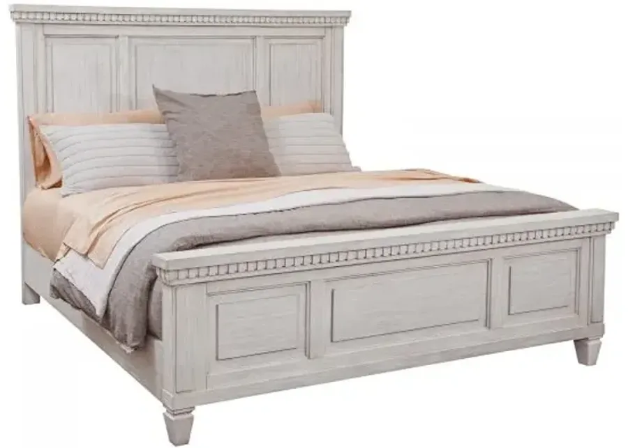 American Woodcrafters Salter Path White Queen Panel Headboard-65.75