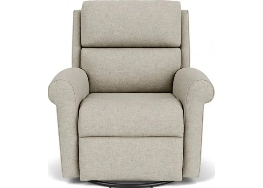 Flexsteel Belle Driftwood Swivel Gliding Manual Recliner-34