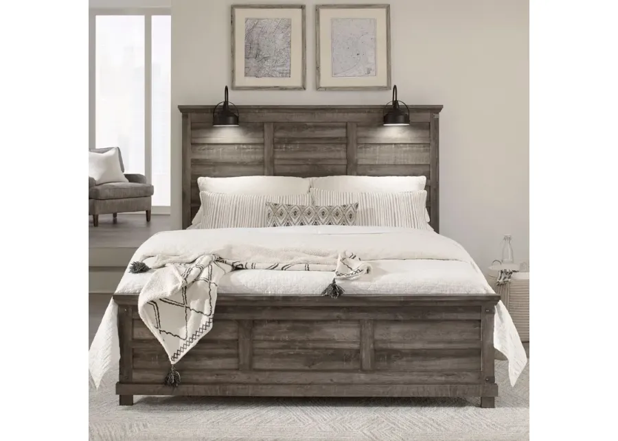 Liberty Furniture Lakeside Haven Brownstone Queen Panel Bed-65