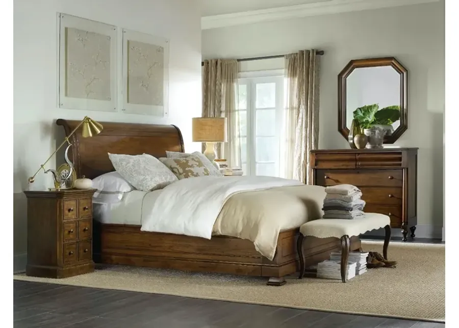 Hooker Furniture Archivist King Sleigh Bed with Low Footboard-84.25