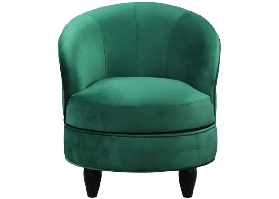 Steve Silver Sophia Green Velvet Accent Barrel Chair-29