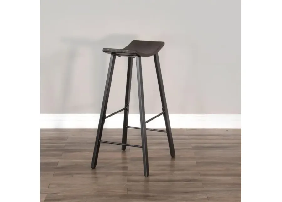 Sunny Designs Newport Tobacco Leaf 30 Inch Stool Wood Seat-18