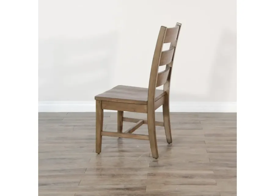 Sunny Designs Doe Valley Buckskin Ladderback Dining Chair with Stretchers Wood Seat-19