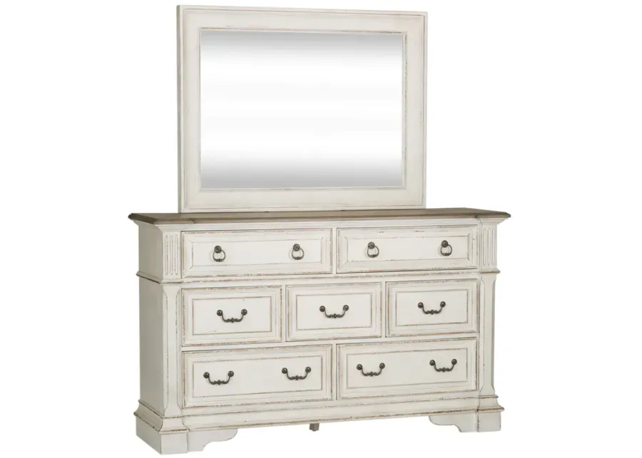 Liberty Furniture Complete King Bedroom Set Panel Bed, Dresser & Mirror Abbey Park-83