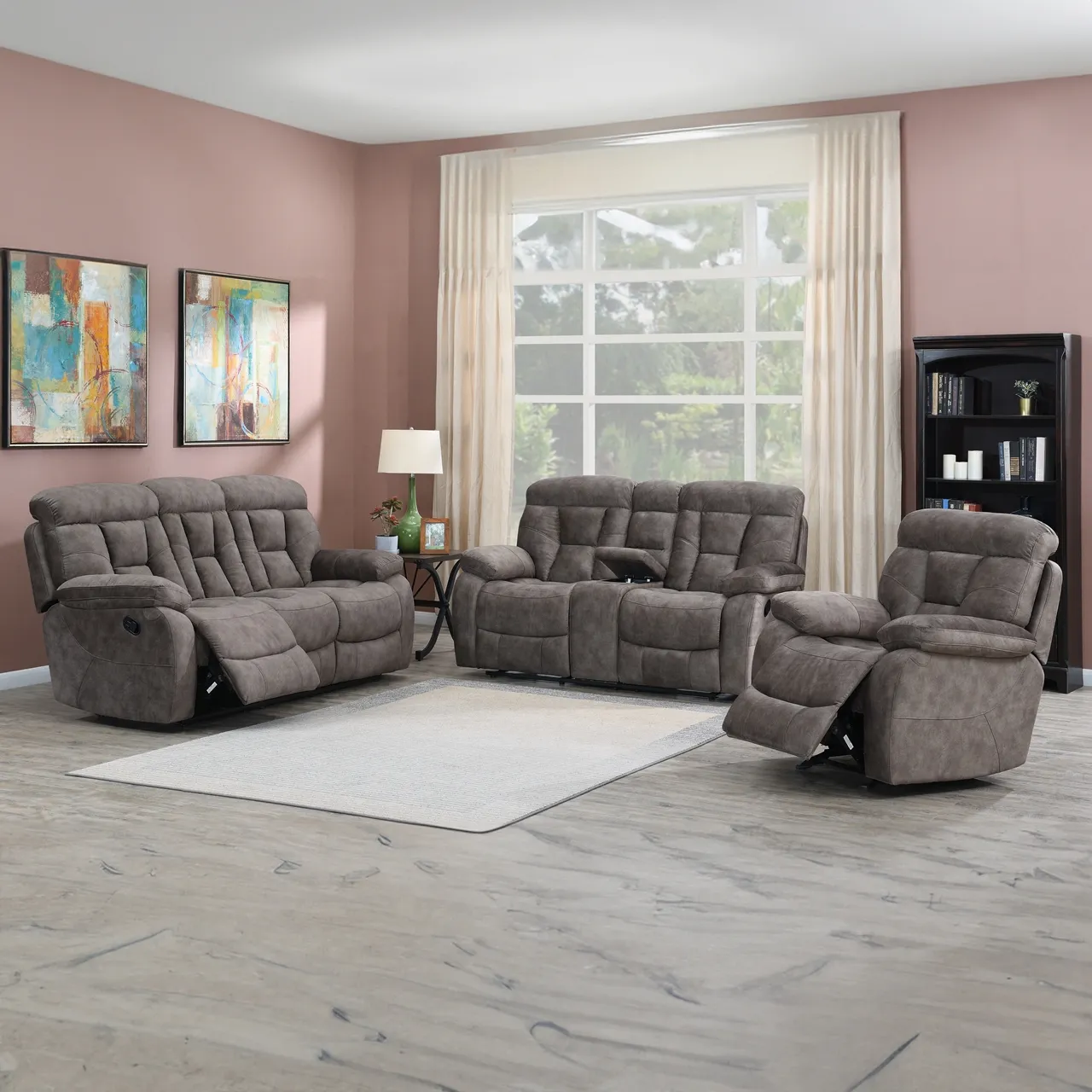99360-steve-silver-bogata-3-piece-manual-reclining-fabric-sofa-loveseat-recliner-set-in-majestic-mushroom-1.webp