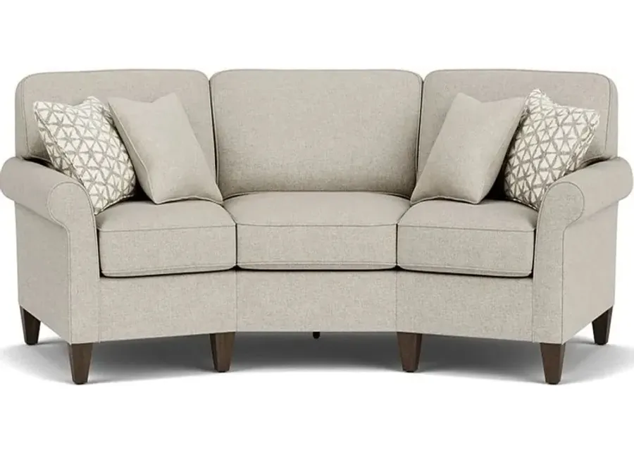 Flexsteel Westside Silver Driftwood Conversation Sofa-101